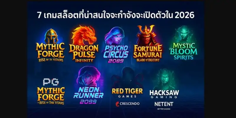 7 เกมสล็อตใหม่ 2026