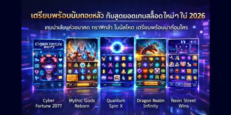 สุดยอดเกมสล็อตใหม่ ๆ ในปี 2026