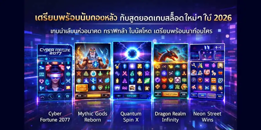 สุดยอดเกมสล็อตใหม่ ๆ ในปี 2026